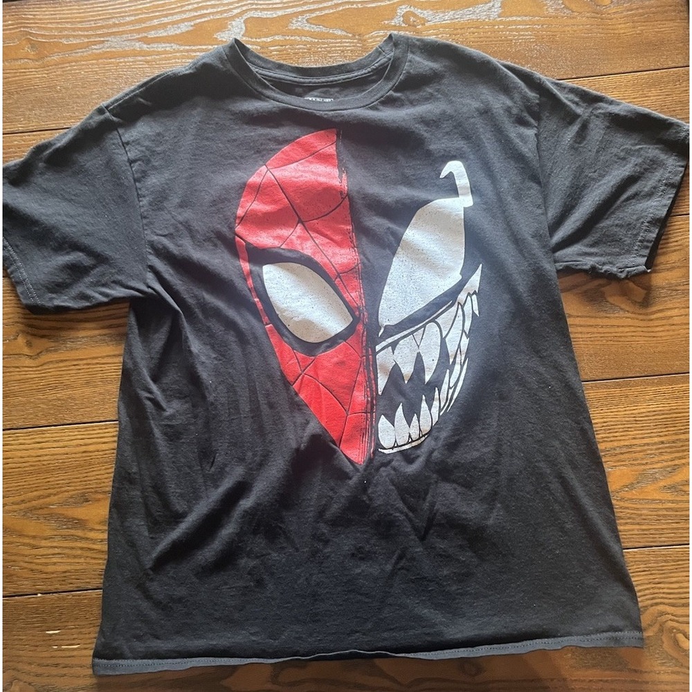 Spider-Man Venom Graphic Short Sleeve T Shirt Youth Black XL